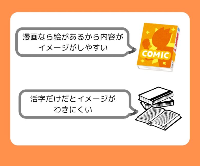 漫画と小説の違いの画像