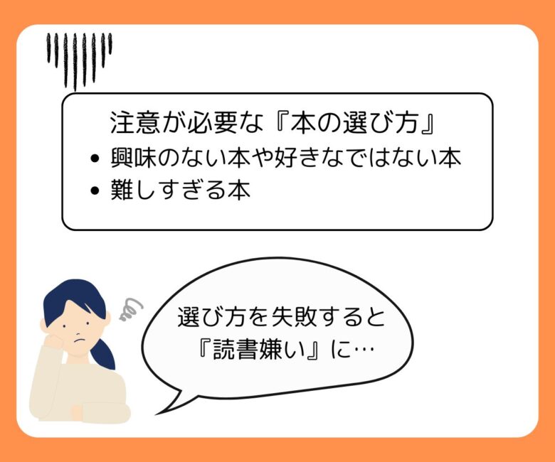 本の選び方の解説画像