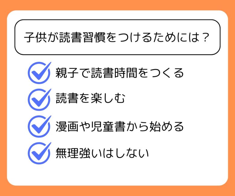 子供の読書習慣画像